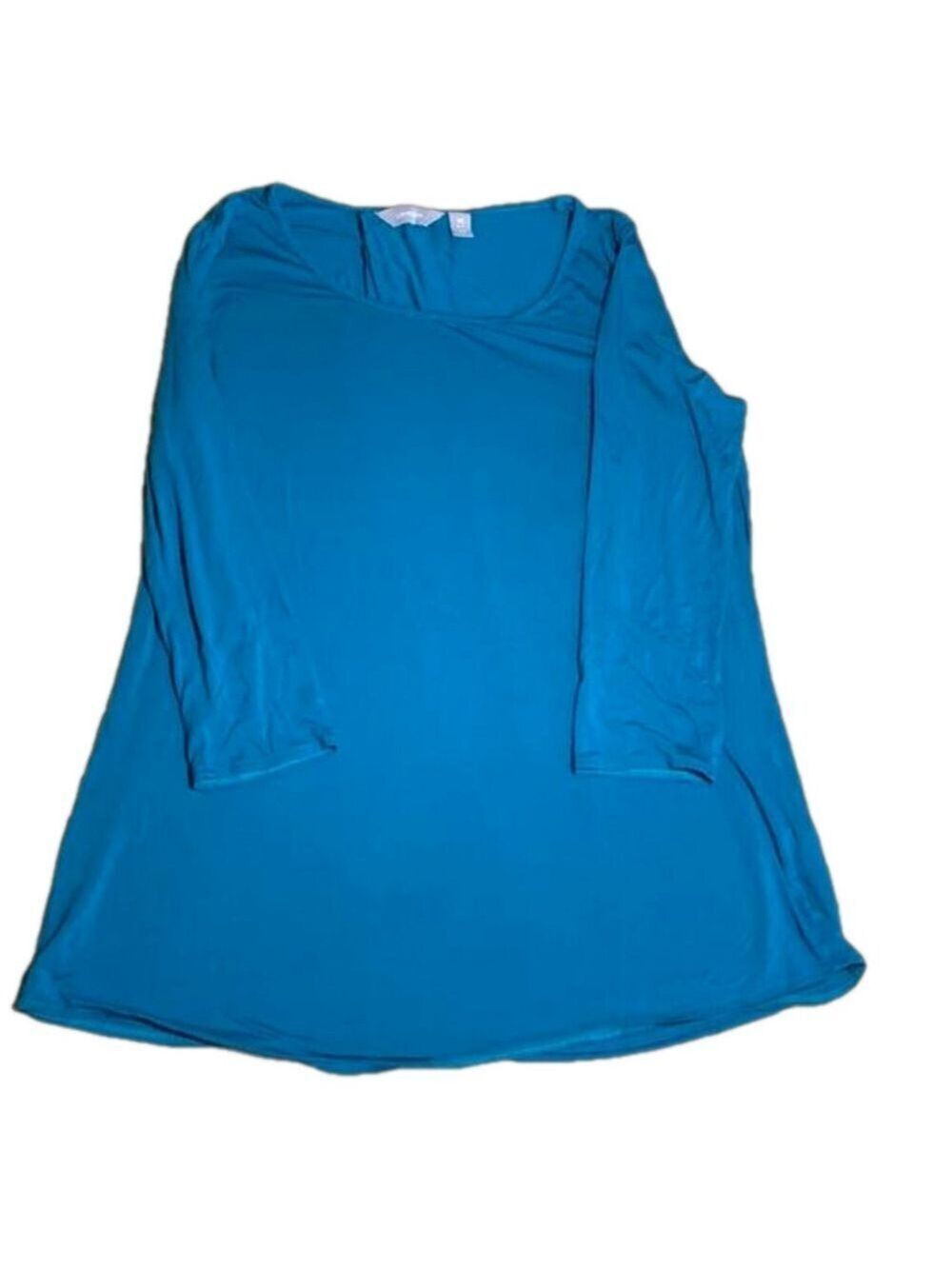 Lands End turquoise 3/4 length sleeve t-shirt Medium